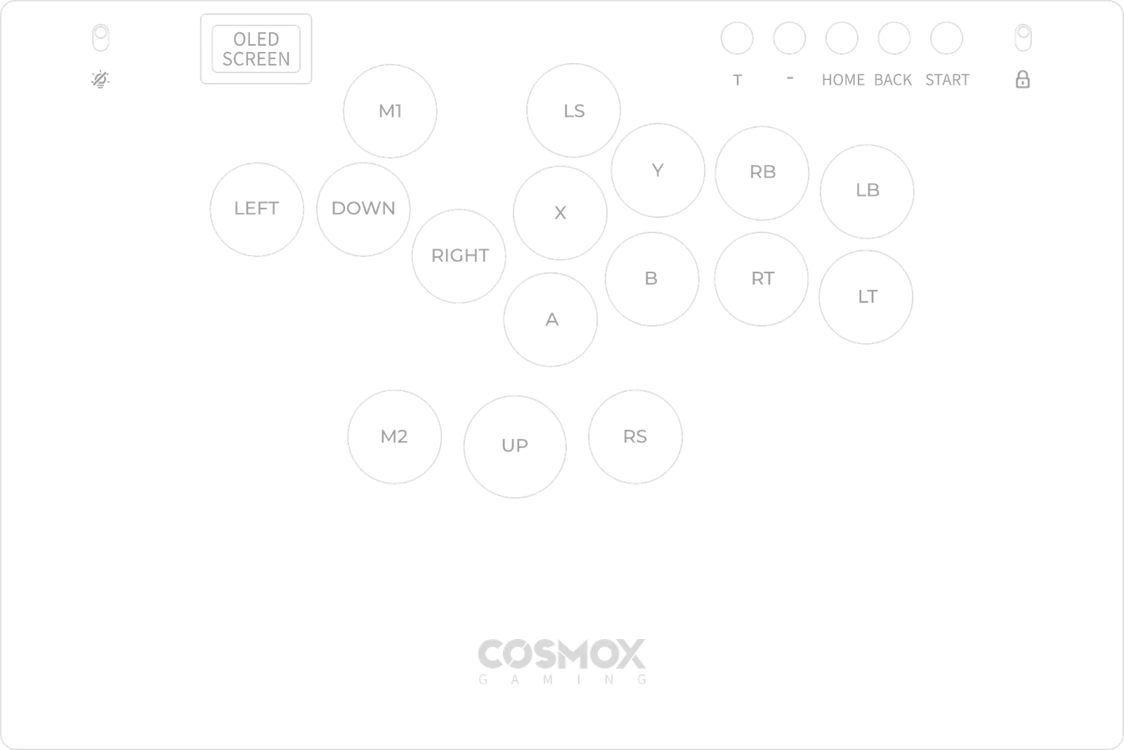 HautePad M Ultra Gen2 official button layout diagram