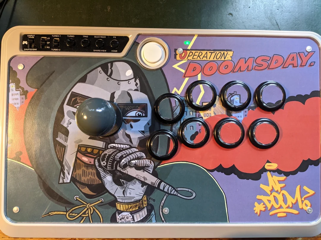 Finally finished my MF DOOM fightstick