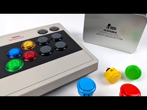 Qanba KS vs Sanwa OBSF vs Generic Clone — YouTube review thumbnail