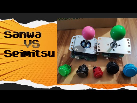 Arcade Sticks & Buttons: Sanwa vs Seimitsu — YouTube review thumbnail
